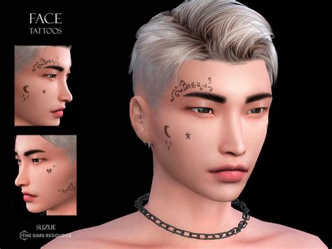 face tattoos sims 4|sims 4 face tattoos male.